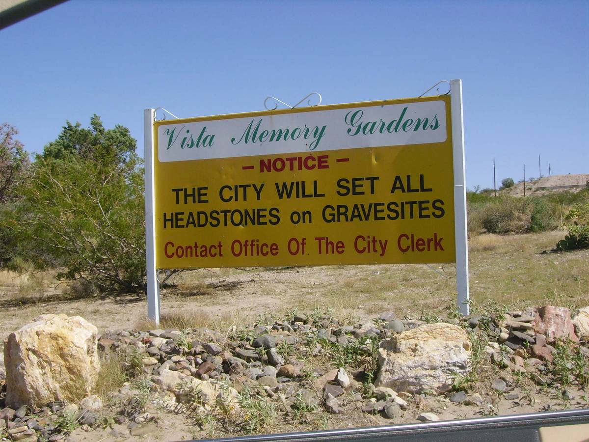 Vista Memory Gardens, Truth or Consequences, Sierra County, New Mexico